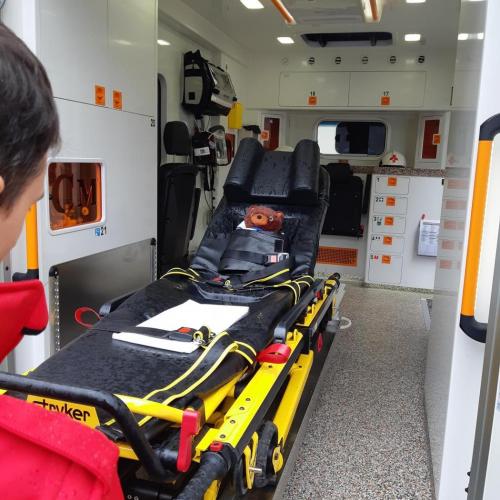 Teddybär im Rettungswagen
